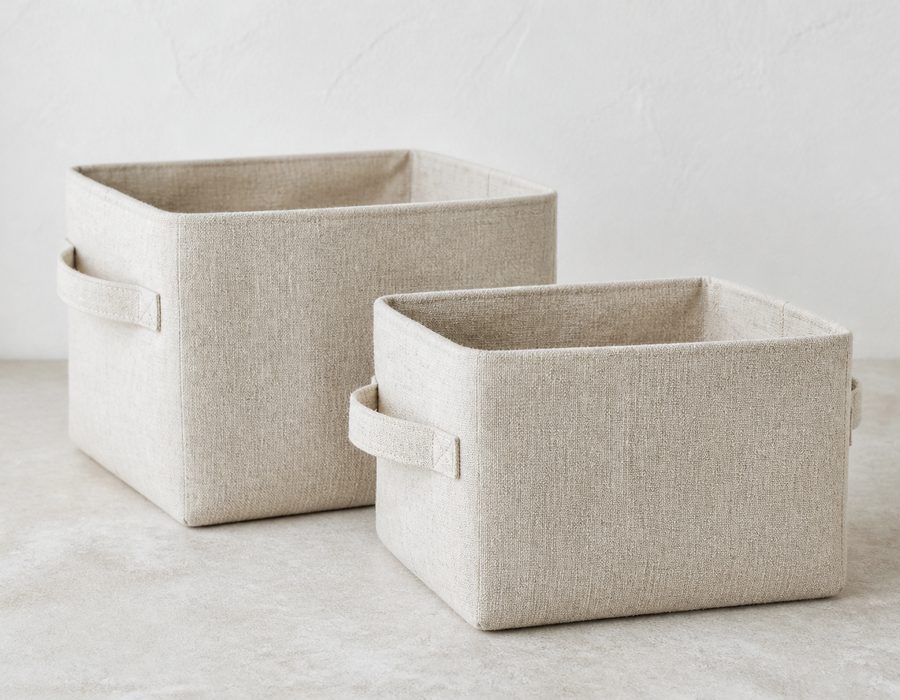 Linen Shelf Baskets